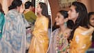 Durga Puja Pandal Hopping: Kajol Looks Effervescent in Yellow Saree, Joins Sister Tanishaa in North Bombay - See Viral Pics