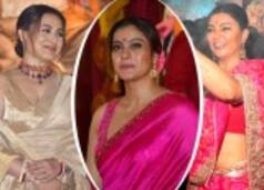Bengali Beauties Rani Mukerji, Kajol And Sushmita Sen Make Heads Turn in Colourful Sarees at Durga Puja Pandal - PICS