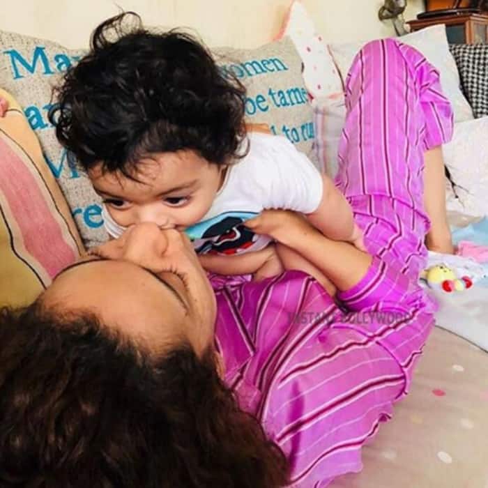 Kangana Ranaut with her nephew