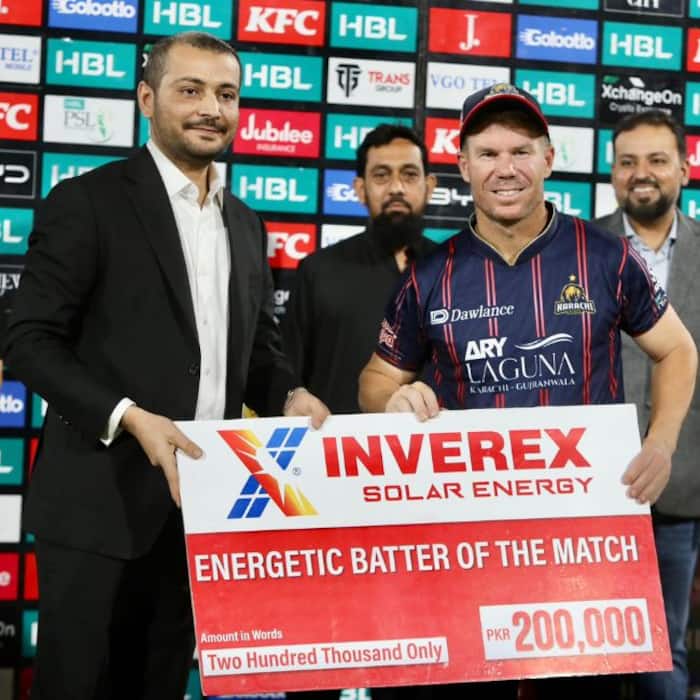 Karachi Kings captain David Warner won  Batter of the Match  award