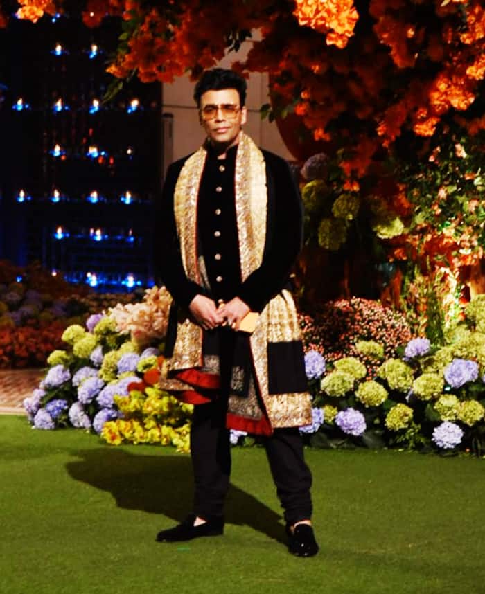 Karan Johar at Radhika Merchant     Anant Ambani   s engagement