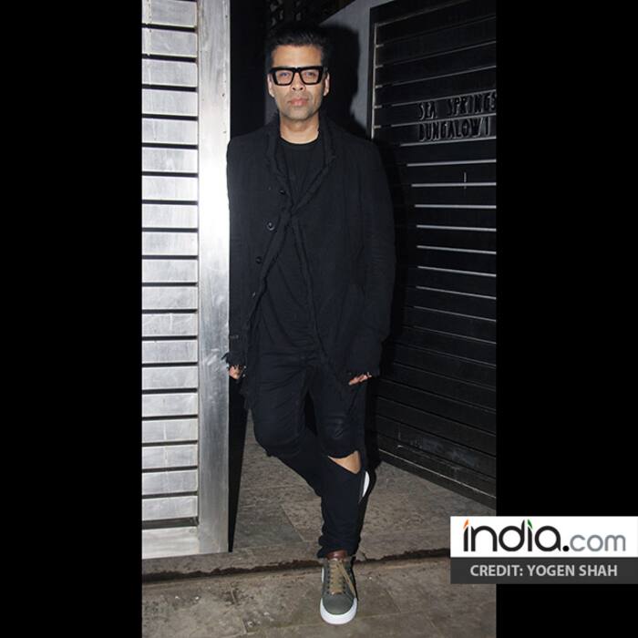 Karan Johar at Zoya Akhtar’s residence