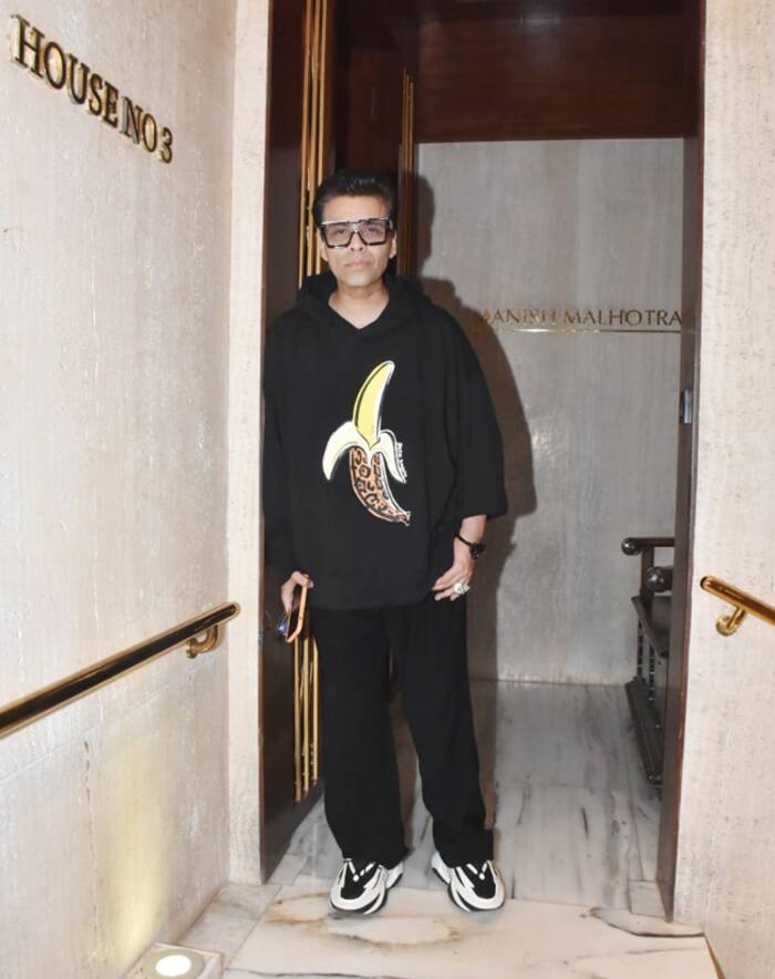 Karan Johar In His Banana Hoodie Steals The Limelight