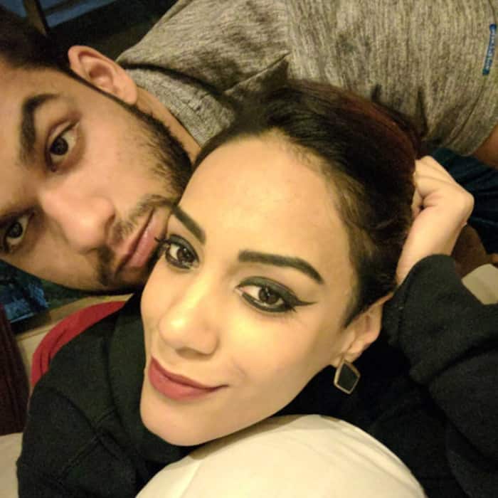 Karan Kapadia’s selfie with his  girlfriend