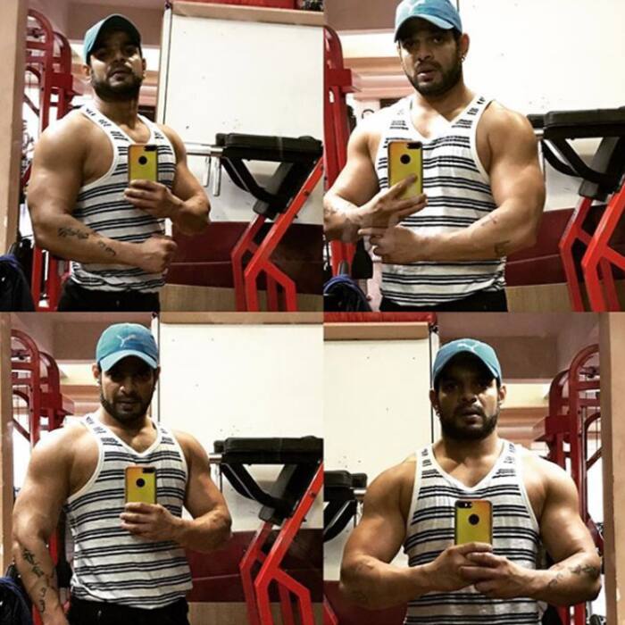 Karan Patel flaunting his toned biceps