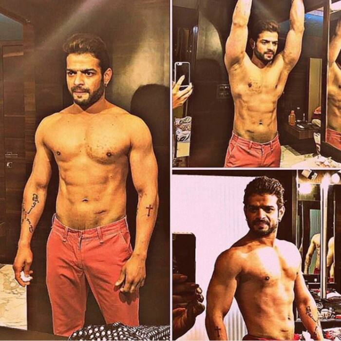 Karan Patel flaunts his toned abs
