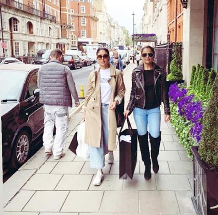 Kareena, Amrita paint the town red