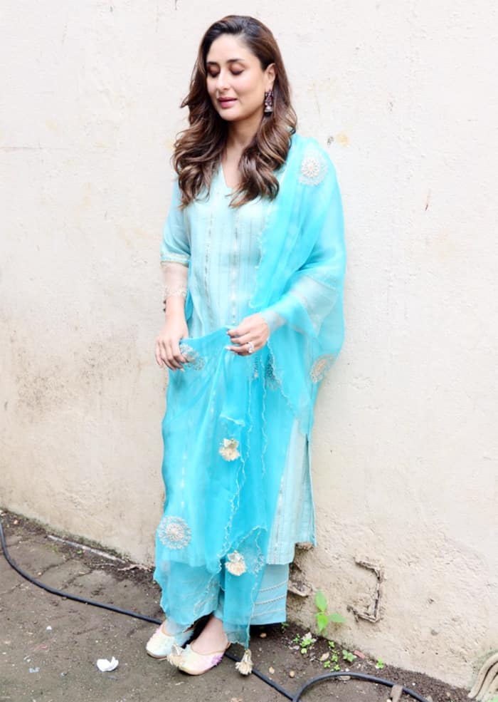 Kareena Kapoor Khan Latest Blue Punjabi Suit Photos