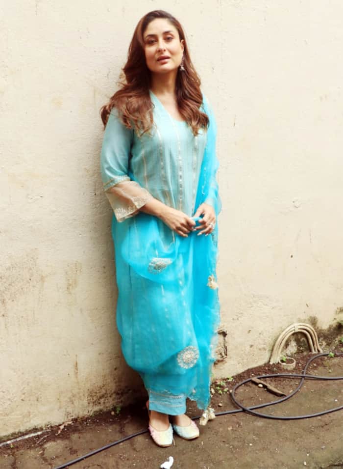 Kareena Kapoor Khan lights up the world in her blue suit, skips on any heavy makeup - see pics