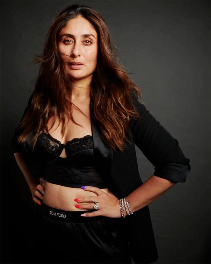 Kareena Kapoor Khan Sizzles in a Hot Black Three-Piece Set