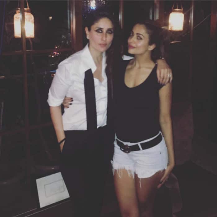 Kareena Kapoor Khan with Amrita Arora at her residence