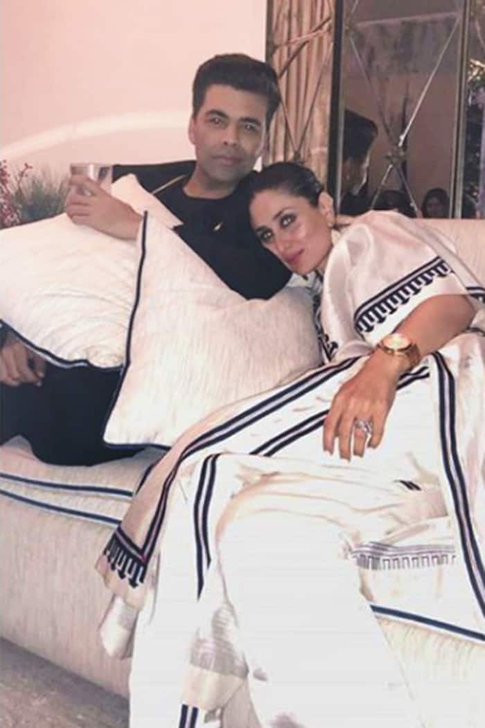 Kareena Kapoor Khan with Karan Johar at Seema Khan’s Christmas bash