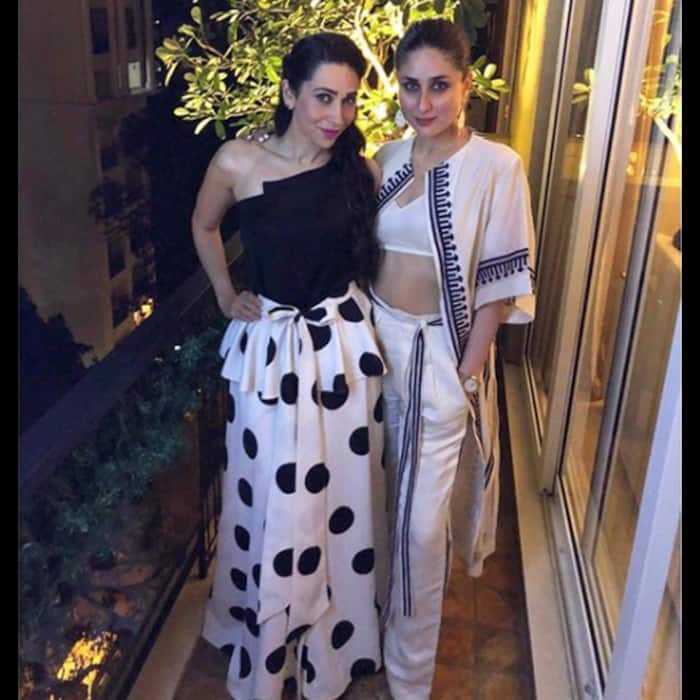 Kareena Kapoor Khan with Karisma Kapoor at Seema Khan’s pre-Christmas party