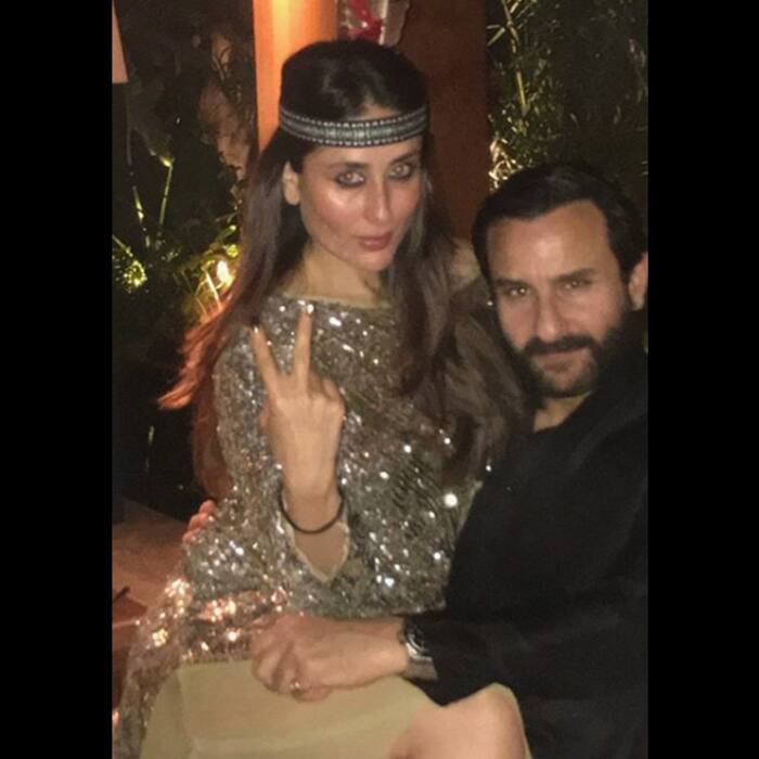 Kareena Kapoor with husband Saif Ali Khan in Goa