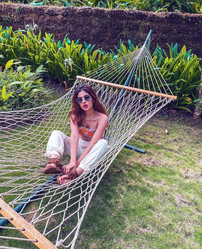 Karishma Sharma is drooling over a hot cup of tea Karishma Sharma is drooling over a hot cup of tea