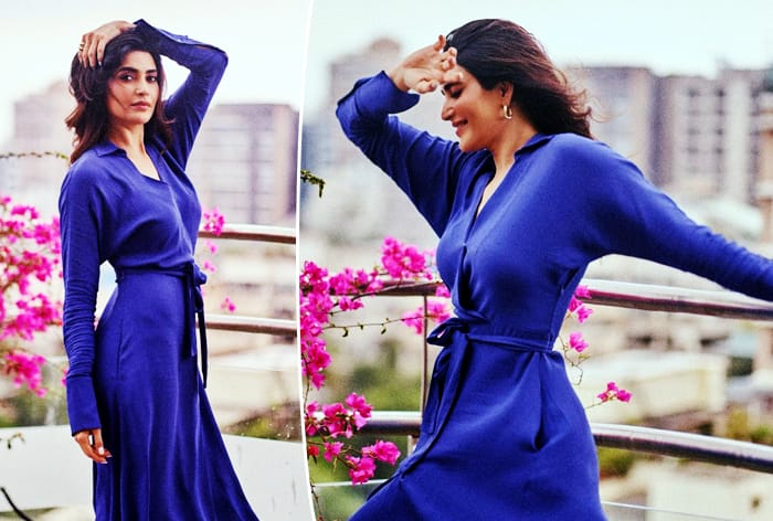Karishma Tanna Looks Like Fresh Breath of Air in Indigo Dress With ...
