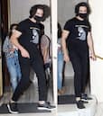Kartik Aaryan Snapped in Mumbai After Months Sporting Long Hair And Black Casual Wear