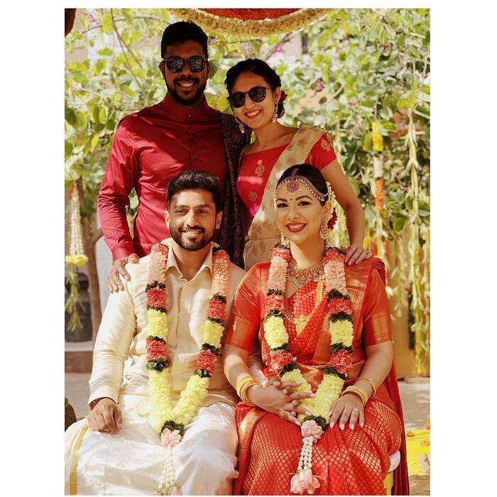 Karun Nair Sanaya Tankariwala: Engagement Vibes