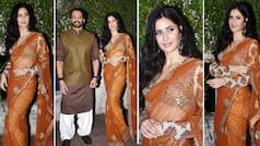 Katrina Kaif Looks Ethereal In A Gorgeous Rust Orange Saree at Sooryavanshi Promotions | PHOTOS