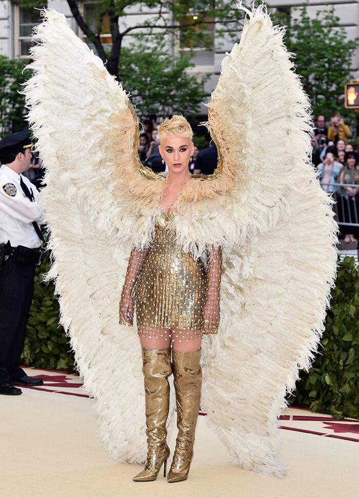 Katy Perry at red carpet of Met Gala 2018