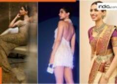 Inside Khushi Kapoor's closet: Stylish blingy sarees, cocktail gowns, tiny purses and more