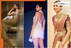 Inside Khushi Kapoor's closet: Stylish blingy sarees, cocktail gowns, tiny purses and more