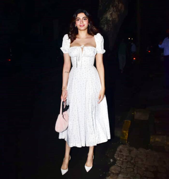 Khushi Kapoor Looks Chic in a Floral Dress