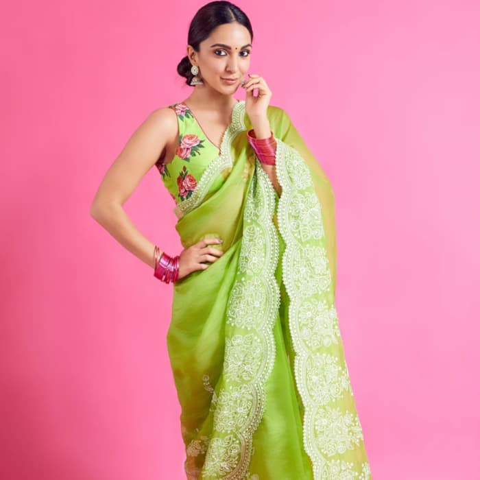 Kiara Advani-inspired green saree for Hariyali Teej