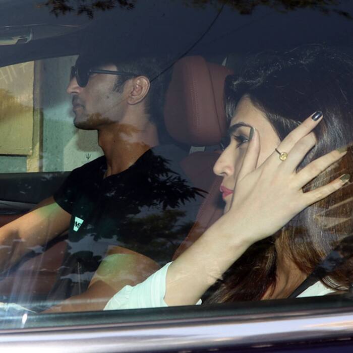Sushant Singh Rajput with Raabta co star Kriti Sanon in new car