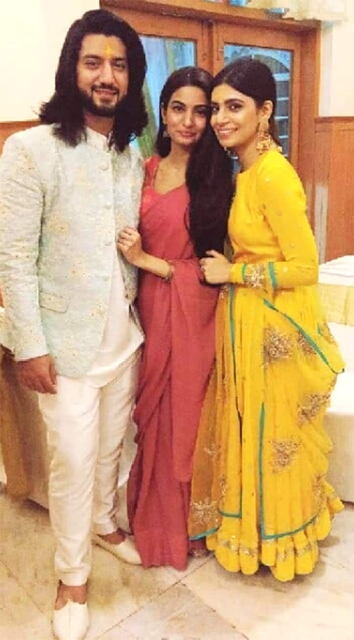 Kunal Jaisingh and Bharati Kunal at their engagement ceremony