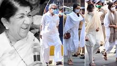 Lata Mangeshkar's Funeral Inside Pics: Amitabh Bachchan, Sanjay Leela Bhansali And Others do The Last Darshan of Legendary Singer