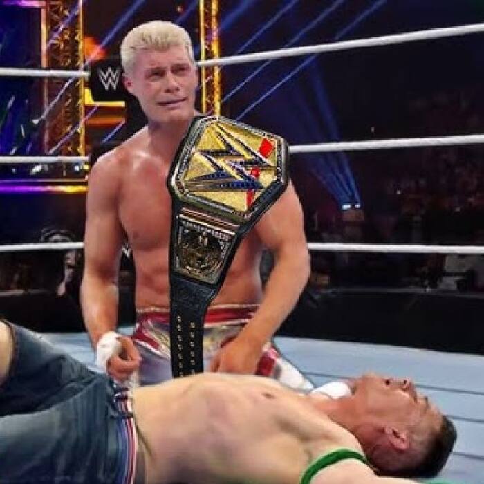 Lesnar crashes emotional Cena Rhodes moment
