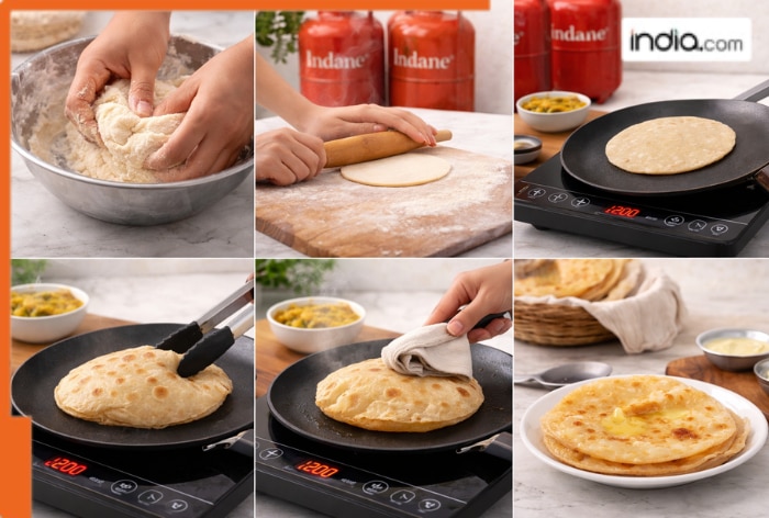 Induction Cooked Roti LPG crisis: 5 easy steps to make Rotis on Induction cooktop