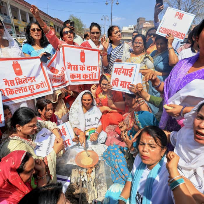 LPG Crisis continues  People queue up at Gas centres  top leaders stage protests