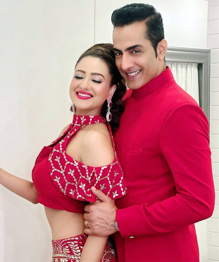 Madalsa Sharma And Sudhanshu Pandey Don Matching Outfits