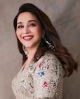 Madhuri Dixit Captures Heart in Beige Floral Anarkali Set For Maja Ma Promos | Photos Madhuri Dixit Captures Heart in Beige Floral Anarkali Set For Maja Ma Promos | Photos