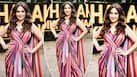 Madhuri Dixit slays in hot look on Jhalak Dikhhla Jaa sets, ditches lehenga for pre-draped saree gown Madhuri Dixit slays in hot look on Jhalak Dikhhla Jaa sets, ditches lehenga for pre-draped saree gown