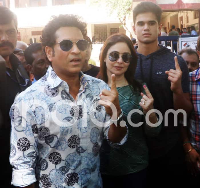 Maharashtra polls: Sachin Tendulkar casts ballot, bats for youth to vote