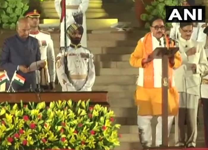 Mahendra Nath Pandey Takes Oath