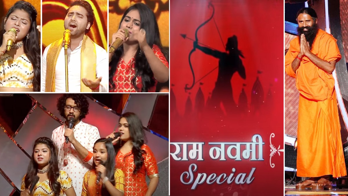 Indian Idol 12 Ram Navami Special Episode Photos of Swami Ramdev And