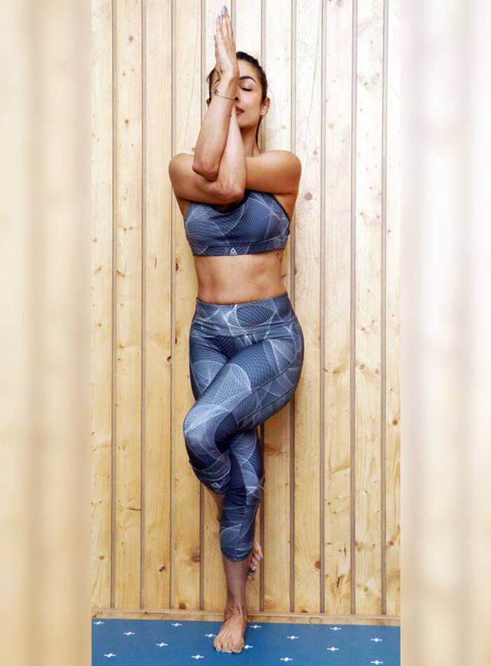 Malaika Arora doing yoga