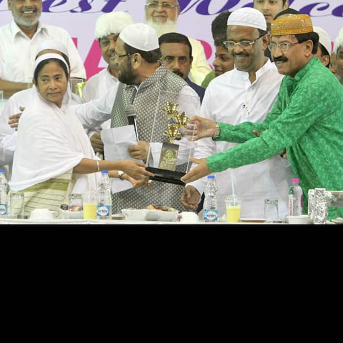 Mamata Banerjee clicked during an Iftaar party in Kolkata