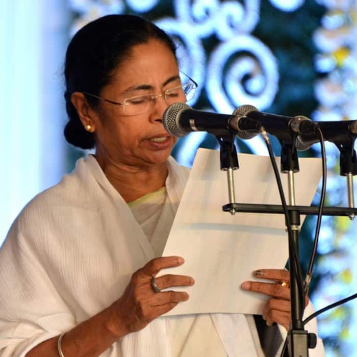 Mamata Banerjee during swearing-in ceremony
