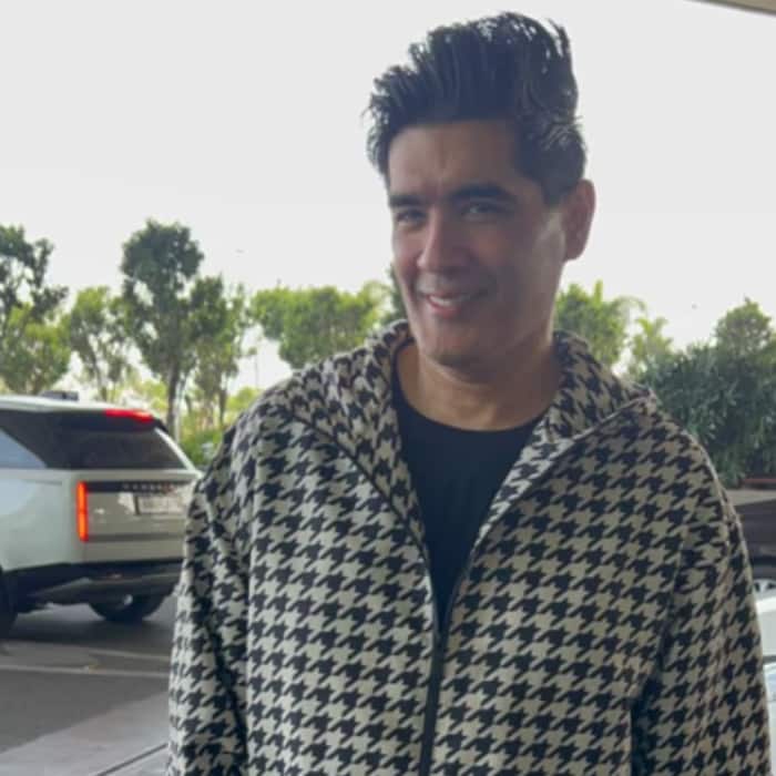 Manish Malhotra Spotted at Airport as He Flew for the Wedding Festivities
