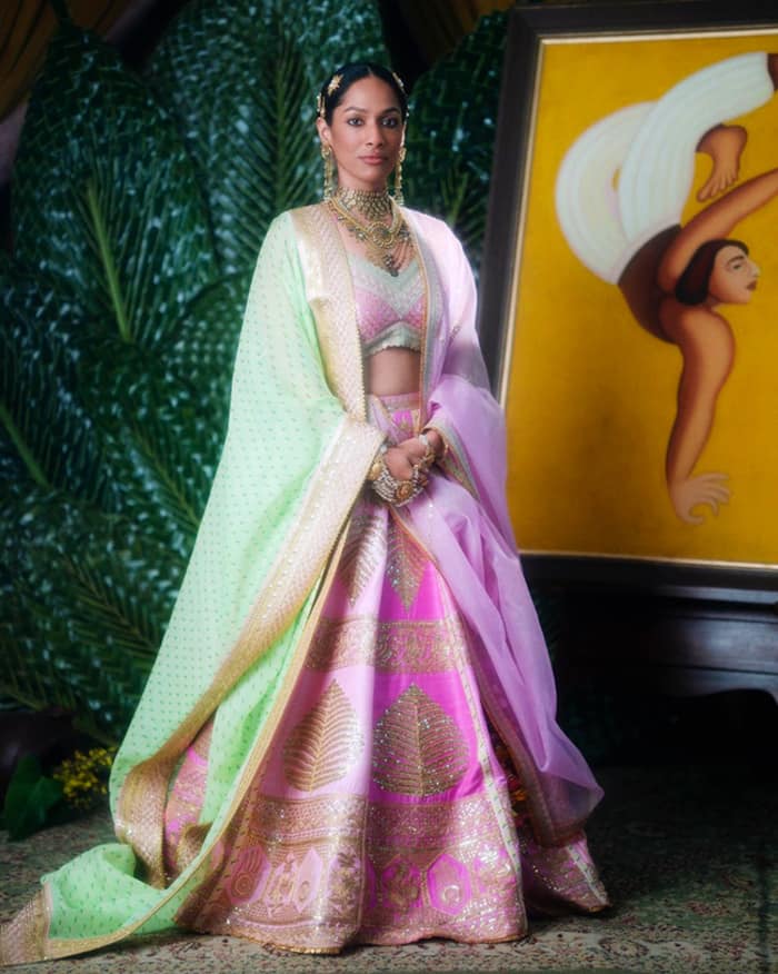 Masaba Gupta's Wedding Inside Pics Bride Wears BarfiPink Lehenga