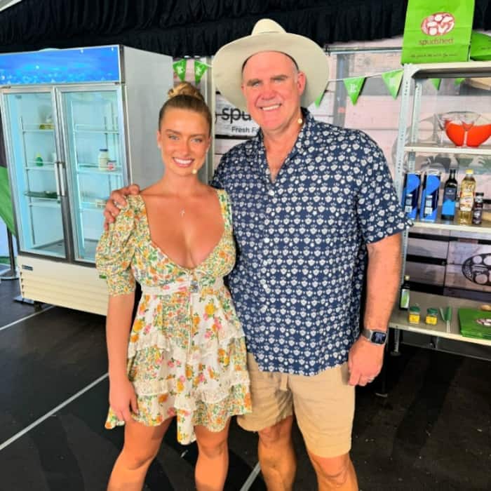 Matthew Hayden with his daughter Grace Hayden