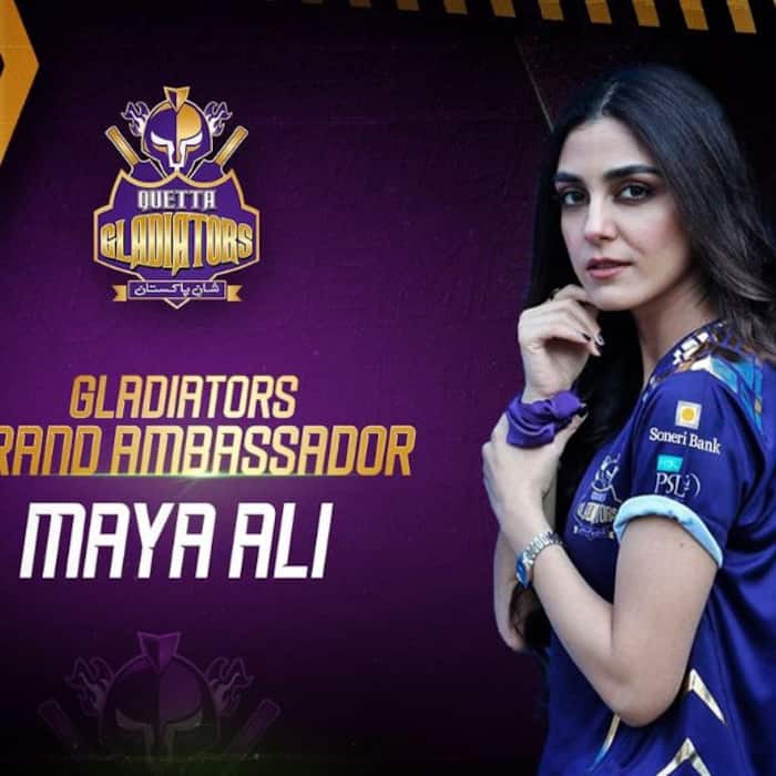 Maya Ali has been brand ambassador of Quetta Gladiators