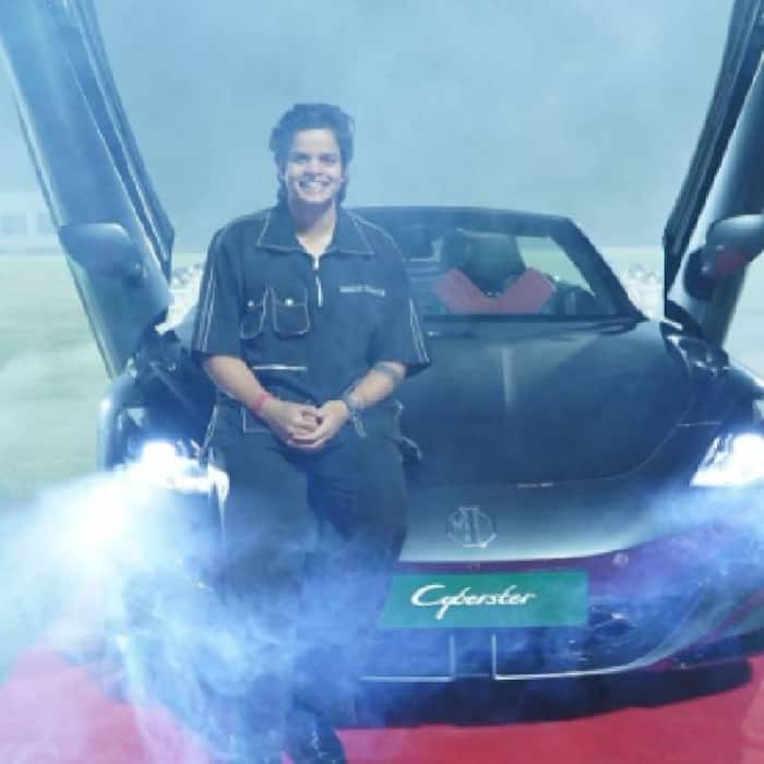 MG India recently posted photos of Shafali Verma with her new MG Cyberster