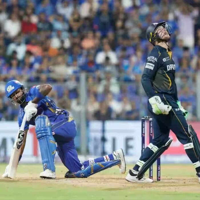 MI captain Hardik Pandya was dismissed for just 1