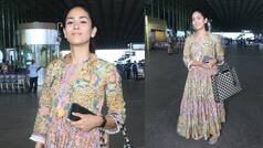 Mira Rajput Nails Her Comfy Yet Stylish Airport Look, Shahid Kapoor's Wife Looks Pretty In Floral Maxi Dress- See Photos